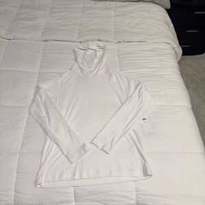 Alo Yoga White Long Sleeve Hoodie